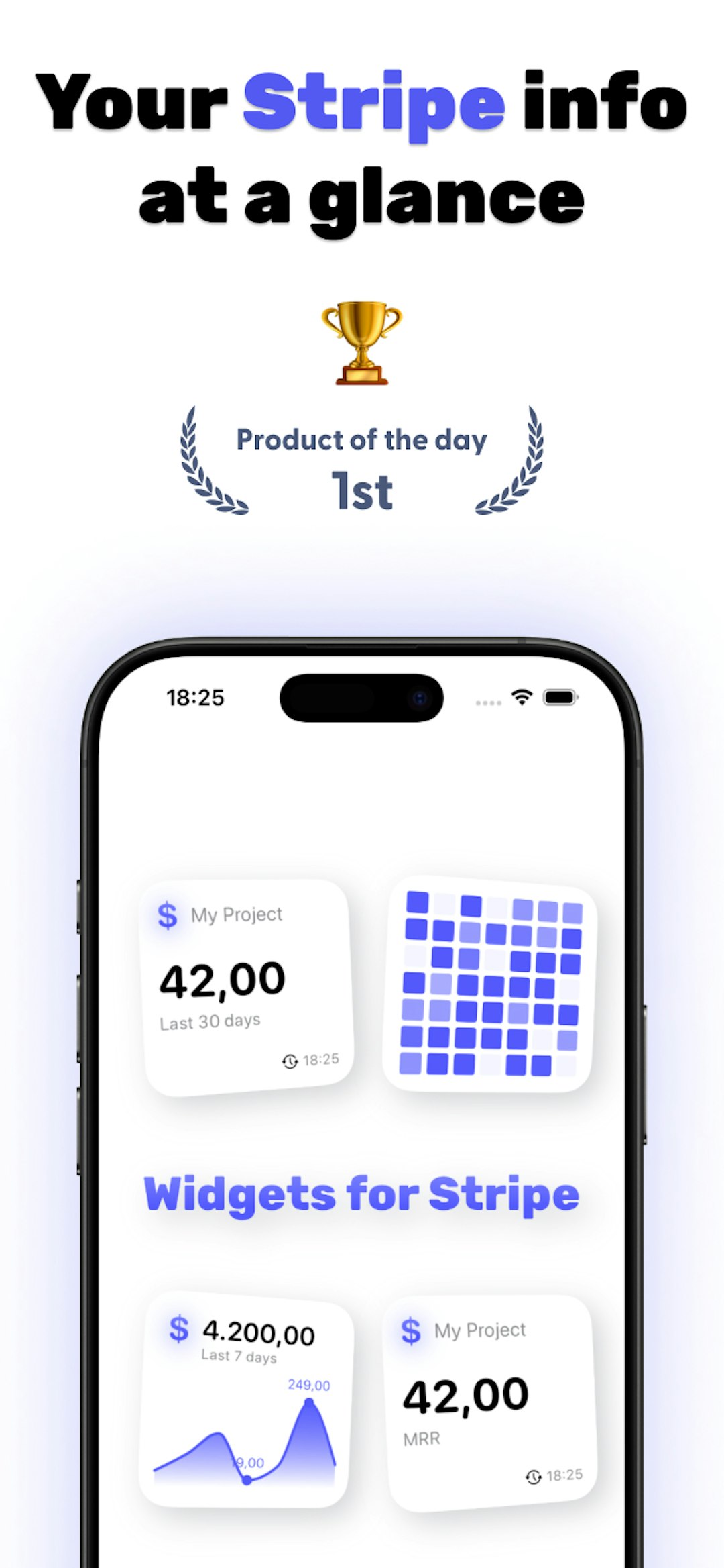 Widgets for Stripe's screenshot